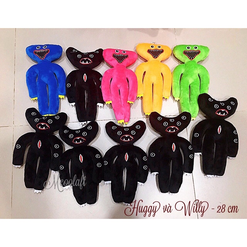 Gấu bông Huggy Wuggy playtime Poppy- mommy daddy huggy và son cho bé