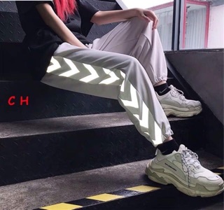 Quần nỉ vạch phản quang