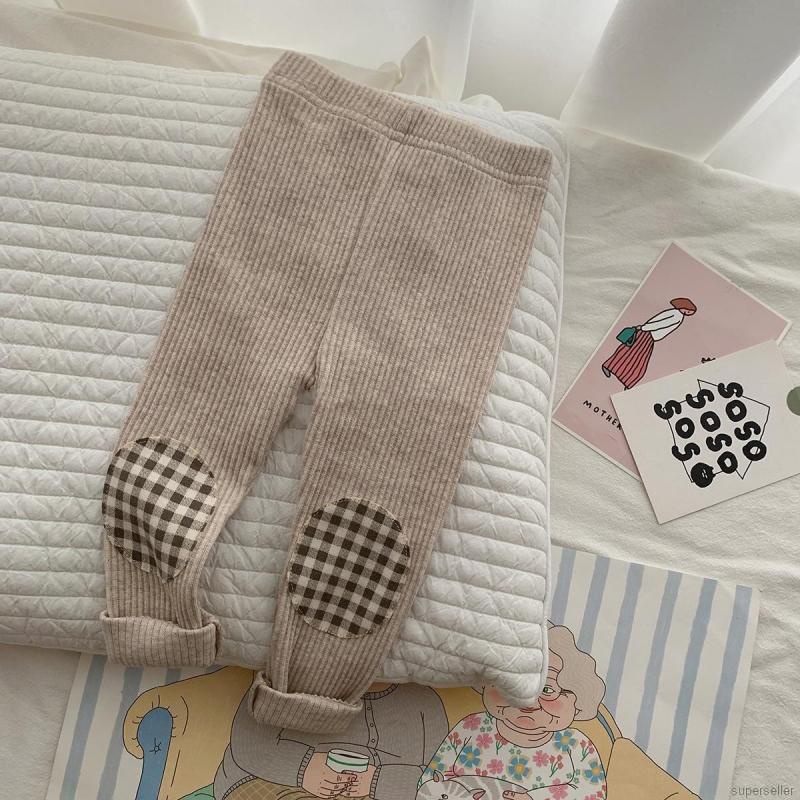 Quần legging cotton co giãn không màu dành cho bé trai gái 0-3 tuổi