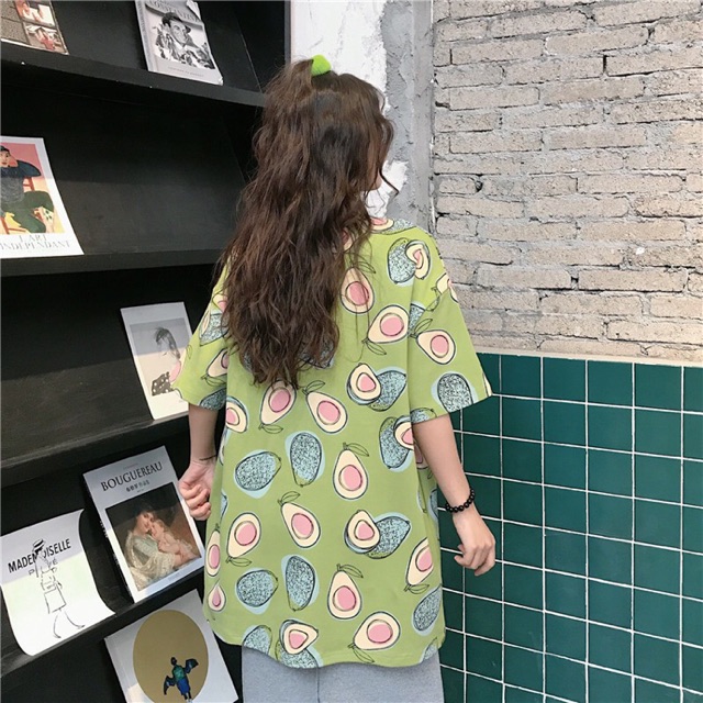 Áo Thun Trái Bơ Form Rộng Tay Lỡ Oversize - Liti Shop