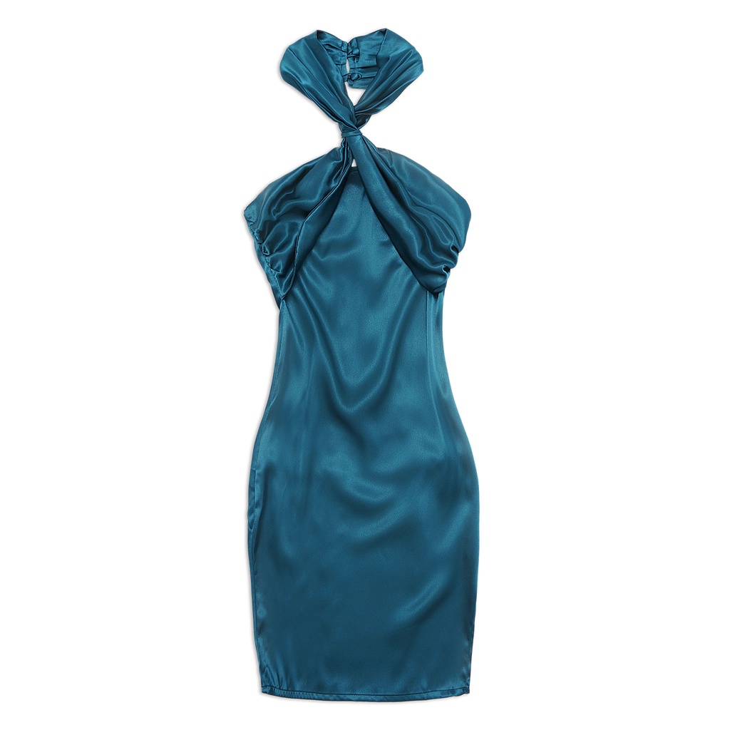 Đầm Nữ Ngắn Body Dress-Bow Neckline , Chất Vải Phi TC , WDN000099 , SOMEHOW