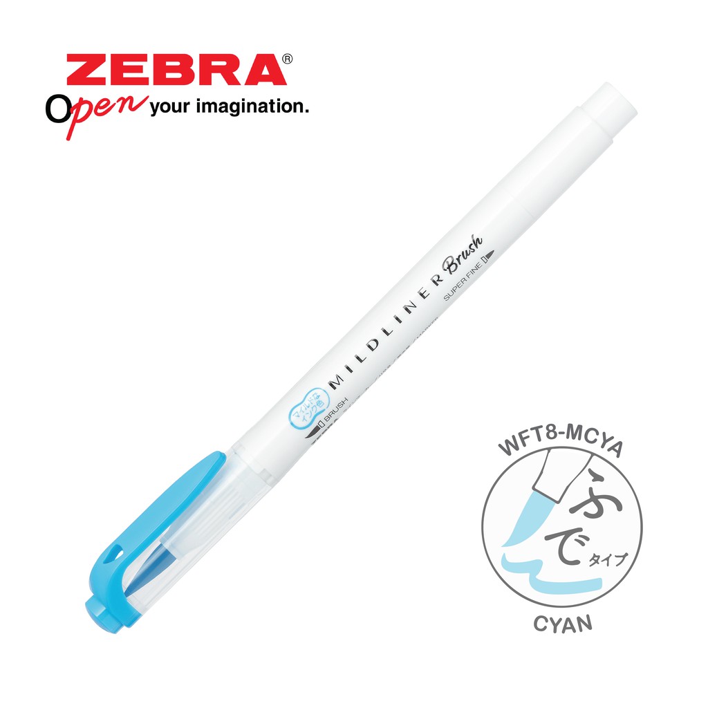 Viết Dạ Quang Zebra Mildliner Brush đầu cọ 10 MÀU MỚI [Chính hãng]