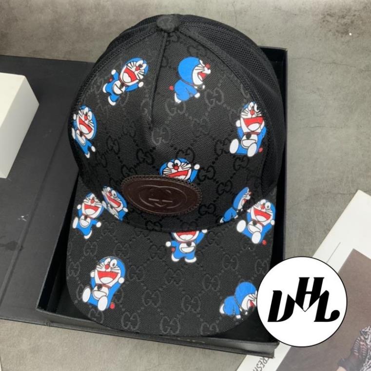 Mũ Lưỡi Trai GC Da in Doraemon Phối Lưới Mềm Thời Trang Cao Cấp Nam Nữ