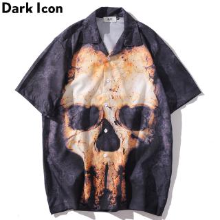 Áo Sơ Mi Nam In Hình Đầu Lâu 2020