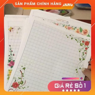 *HOT* Mẫu Giấy Hoa Ánh Dương Luyện Viết Chữ Đẹp M5.1