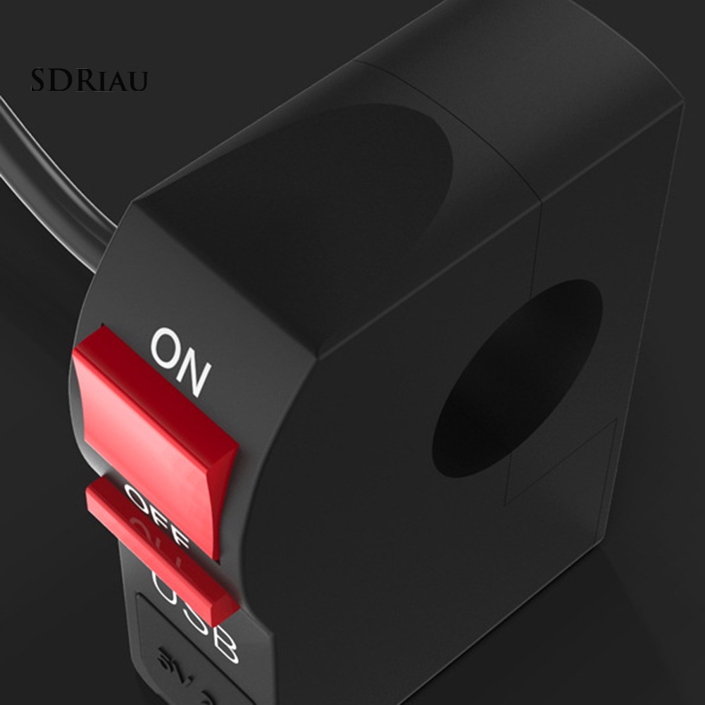 Công tắc bật / tắt gắn tay lái xe máy có cổng sạc USB