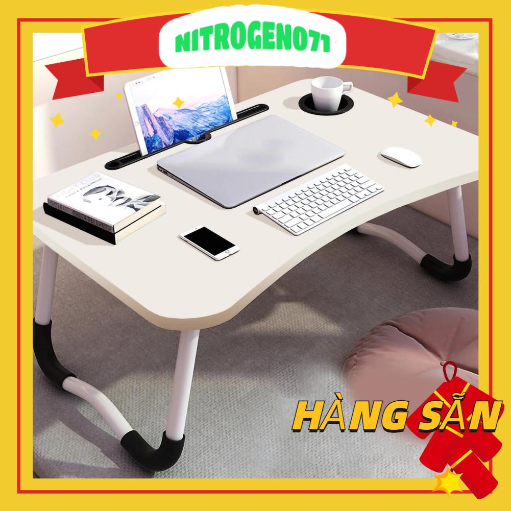 Bàn máy tính xách tay cho trẻ em với khe để máy tính bảng và lỗ cốc có thể gập lại cho phòng ngủ hộ gia đình