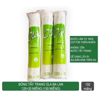 Bông tẩy trang ola balan 150 miếng