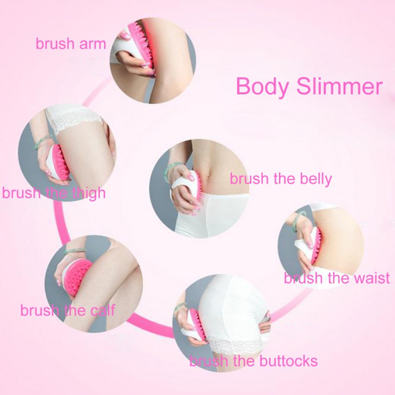 COLO  New Handheld Bath Shower Anti Cellulite Full Body Massage Brush Slimming Beauty