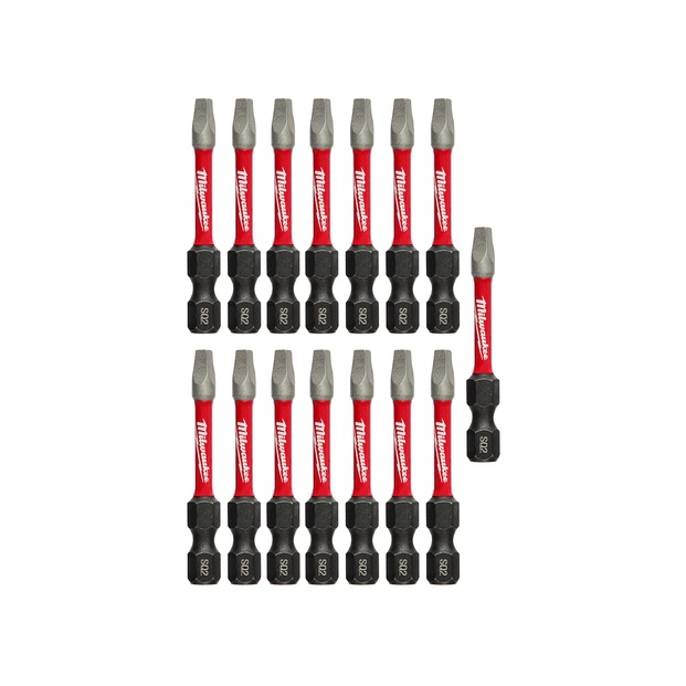 Bộ Mũi Vít Vuông MILWAUKEE SHOCKWAVE 2inch SQ2  Chính Hãng
