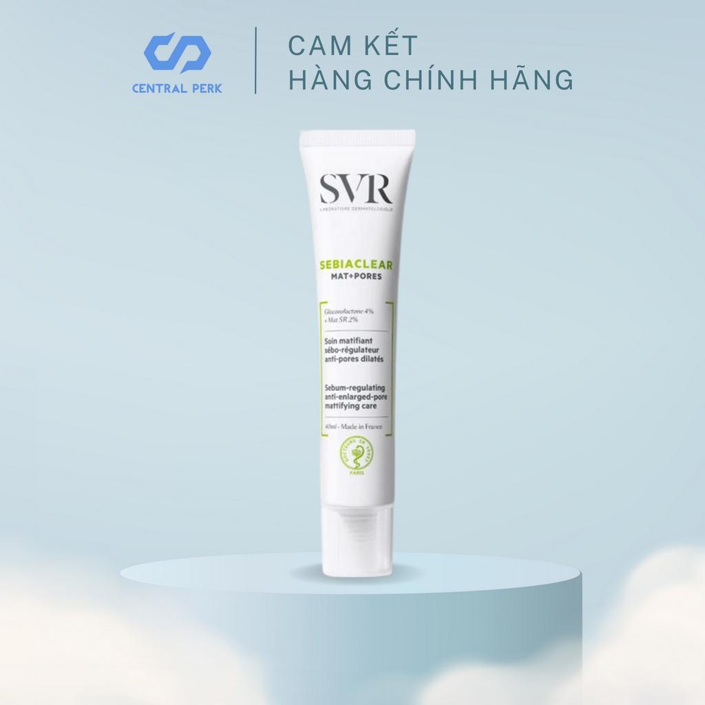 Kem Dưỡng SVR Sebiaclear Mat + Pore Kiềm Dầu Và Thu Nhỏ Lỗ Chân Lông 40ml