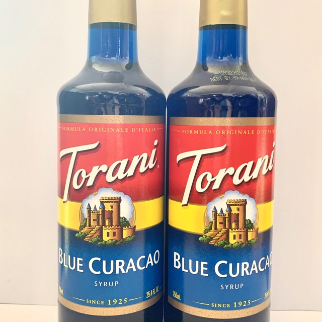 2chai Syrup Blue Curacao TORANI 750ml