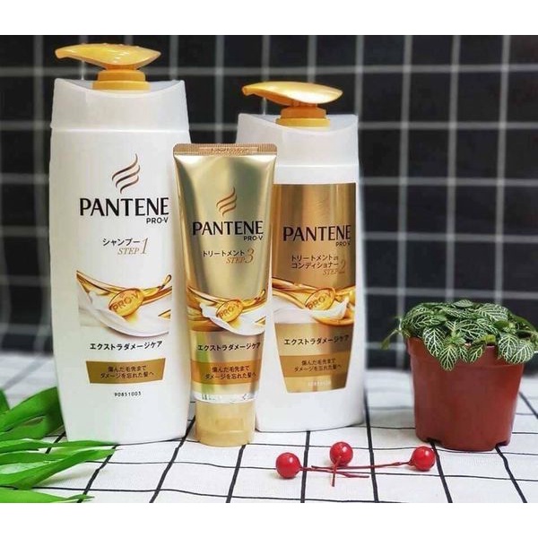 [Chính hãng] Set 3 món dầu gội xả dưỡng Pantene Nhật Bản dành cho tóc hư tổn, tóc duỗi