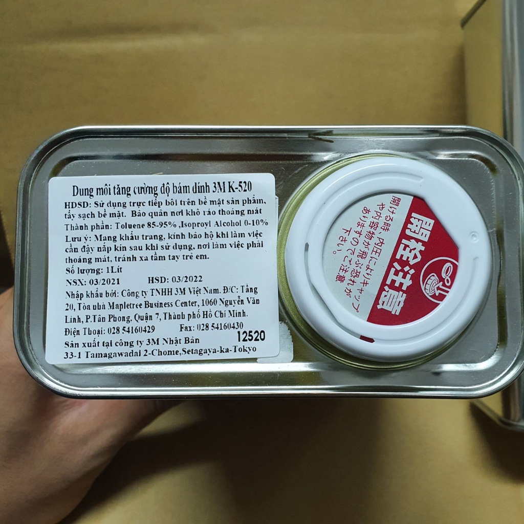 Dung dịch tăng cường độ dính cho băng keo 3M K520