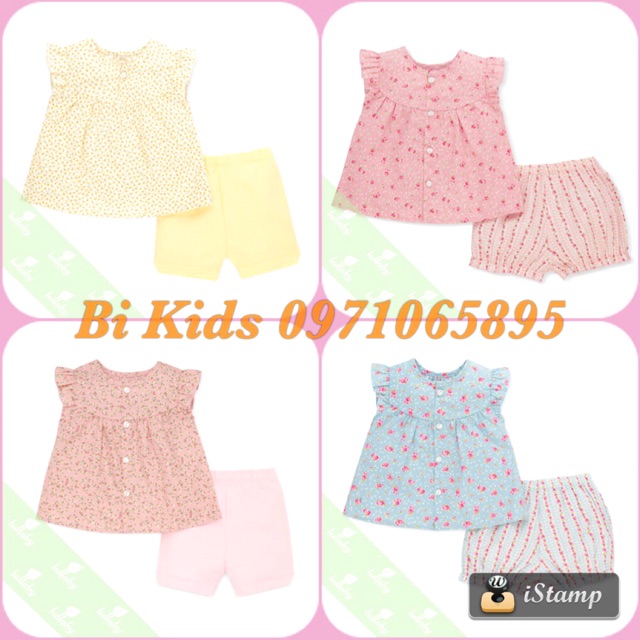 Bộ bèo cotton poplin Lullaby