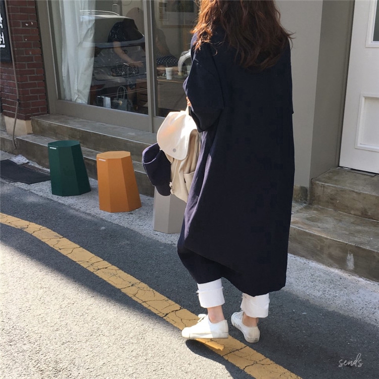 Áo sơ mi tay dài dáng rộng thời trang phong cách độc đáo dành cho nữ