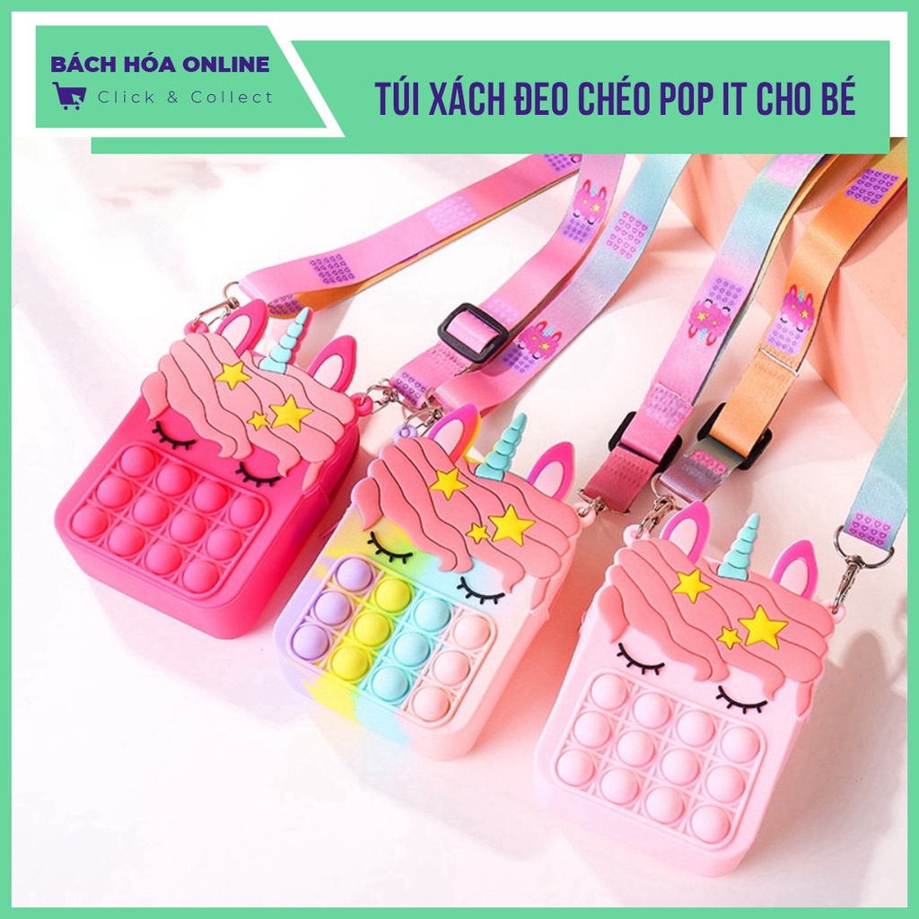 Túi xách đeo chéo Pop It cho bé cực cute giúp trẻ thích thú, giảm stress