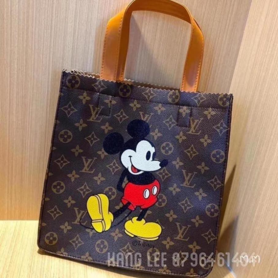 [Xả kho + free ship] ( SẴN) TÚI XÁCH DA IN HÌNH MICKEY HOT TREND