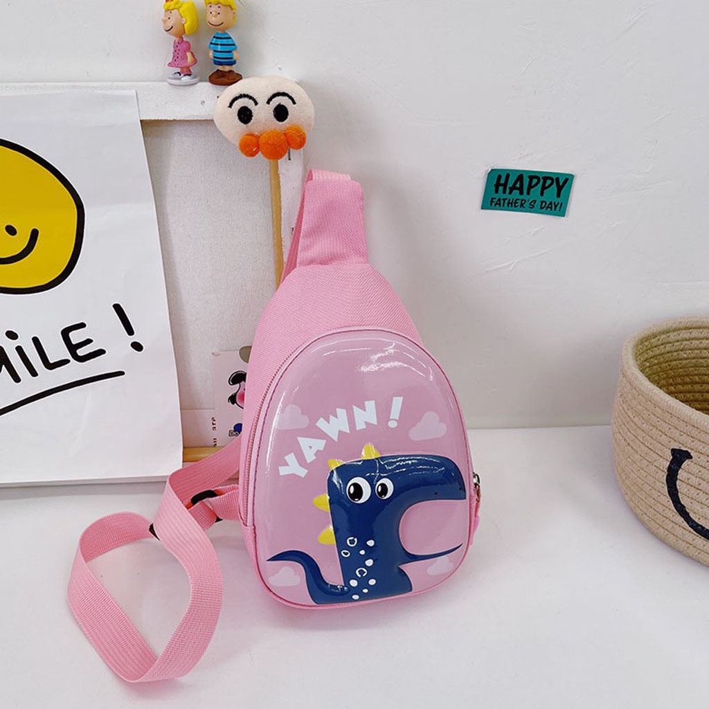 Túi đeo chéo khủng long hoạt hình cho bé trai, bé gái đi chơi, đựng đồ rất xinh - LILA KIDS