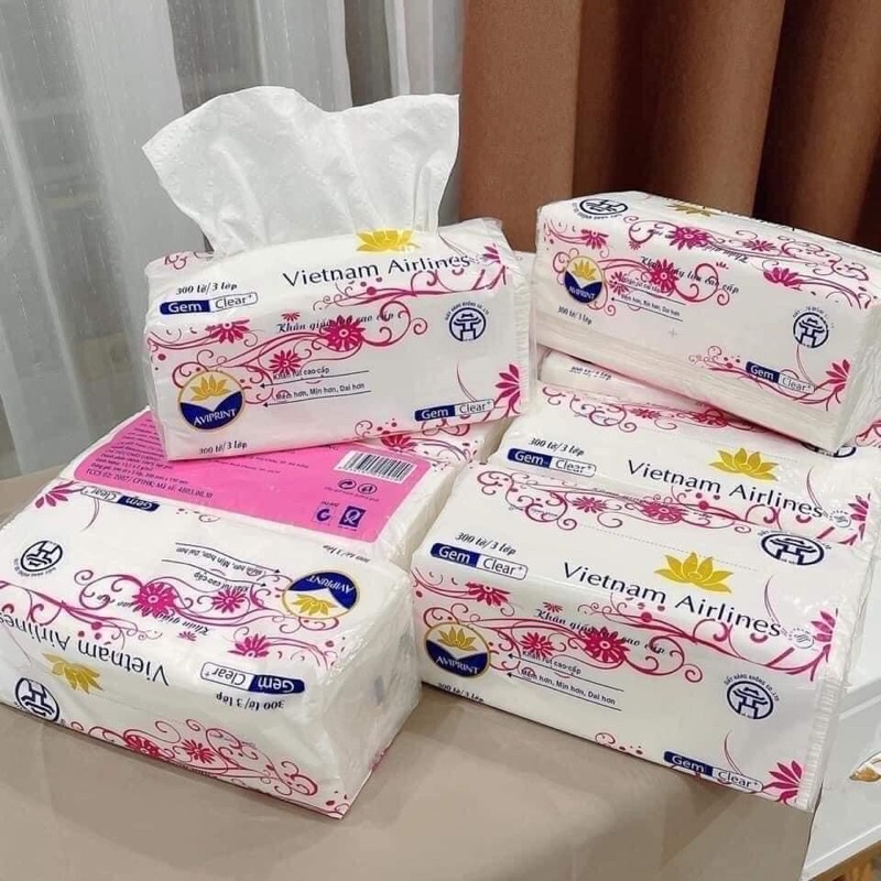 20 Bịch giấy ăn, giấy rút lụa, khăn giấy ăn 3 lớp Vietnam