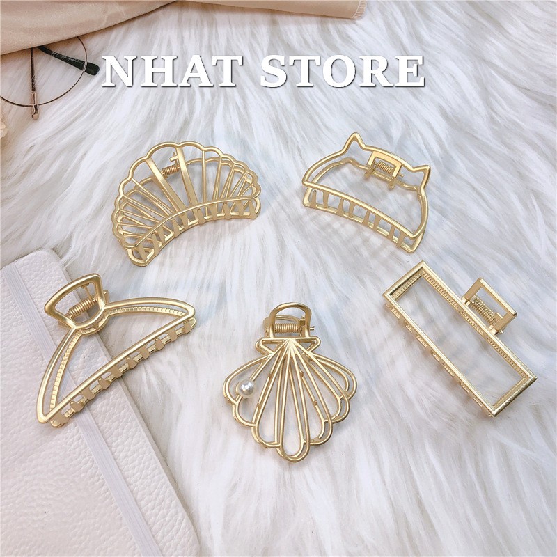 Kẹp tóc nữ hottrend, kẹp càng cua Hàn Quốc siêu xinh Nhat Store