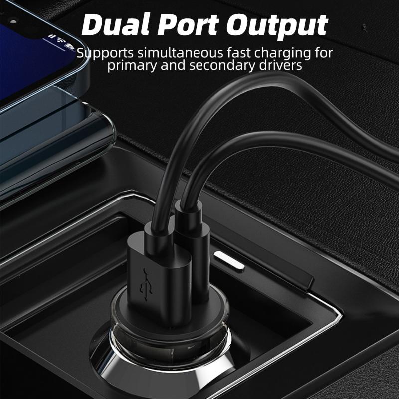 Cốc Sạc Nhanh Điện Thoại Di Động HdoorLink Mini Hai Cổng PD 3.0 3A 48W Cho Xe Hơi