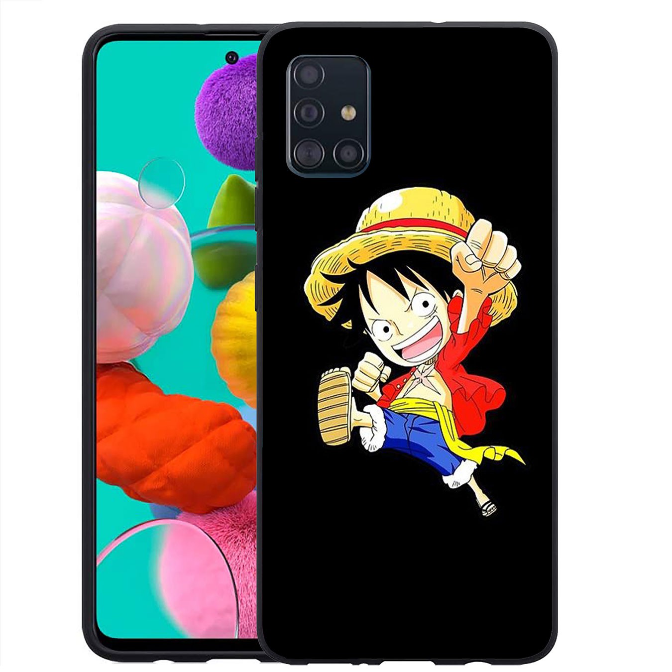 Samsung Galaxy A02S J2 J4 J5 J6 Plus J7 Prime A02 M02 j6+ A42 + Casing Soft Silicone One Piece luffy Anime Phone Case