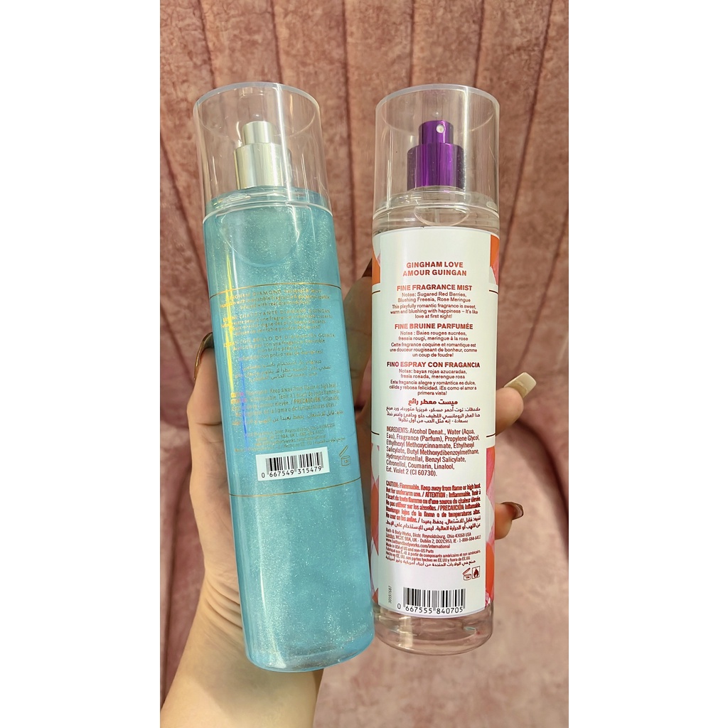 Xịt thơm body mist BST Gingham- Gingham Love 236ml
