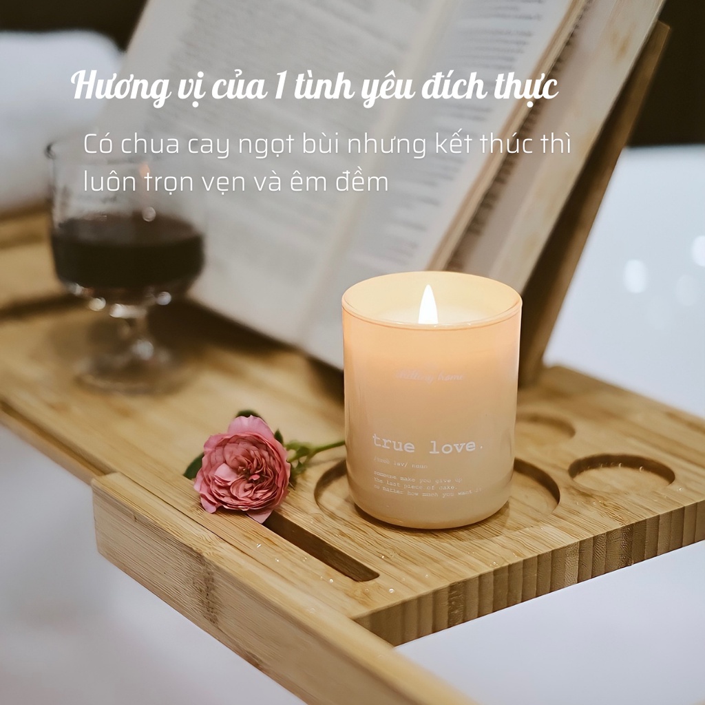 Nến thơm cao cấp True love nhóm hương hoa