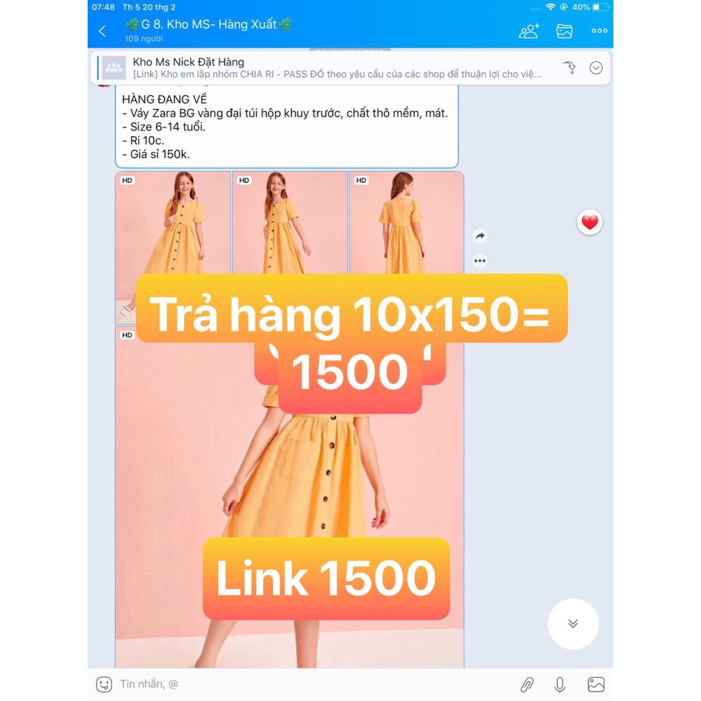 váy thô bé gái