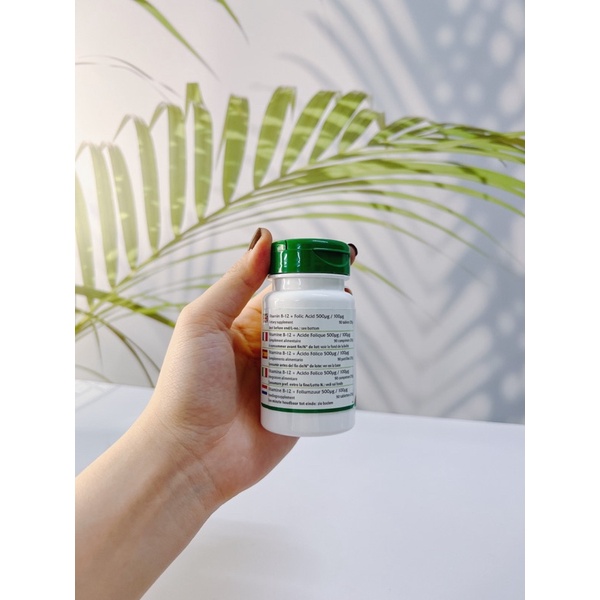 Vitamin B12 500ug + folic 100ug