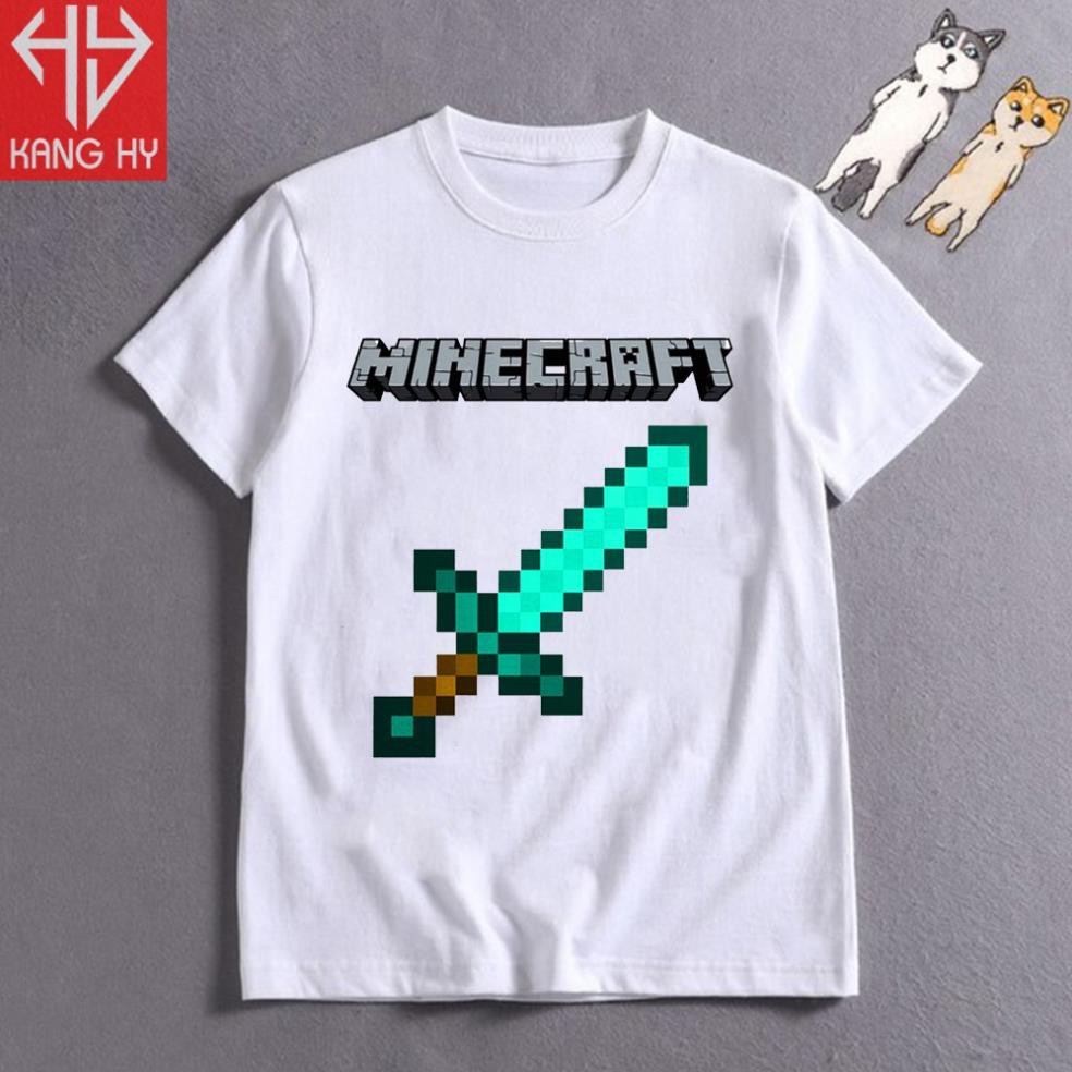 áo thun trẻ em Minecraft vải cao cấp F041 - áo cực chất
