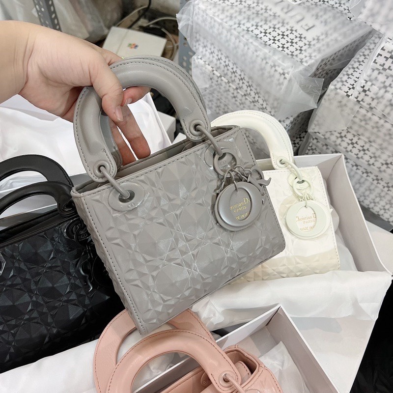 Túi DI OR vân kim cương tang mờ fullbox siêu xinh