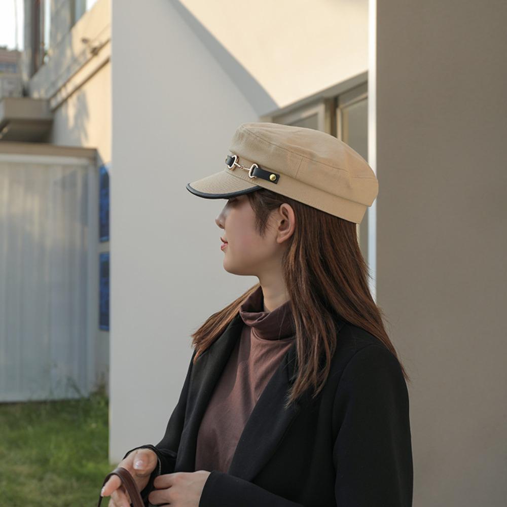 Mũ Bát Giác VANES1 Giữ Ấm Mùa Đông Có Khóa Kim Loại Dành Cho Nữ