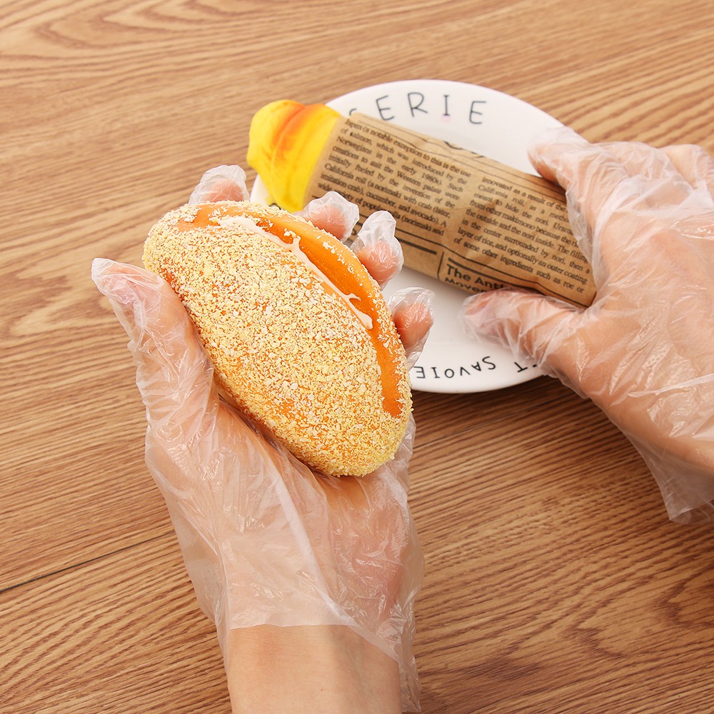 Set 100 Găng Tay Polythene Vệ Sinh Vệ Sinh Rau Củ Quả Dùng Một Lần Đa Ứng Dụng Cho Nhà Hàng/Nhà Hàng