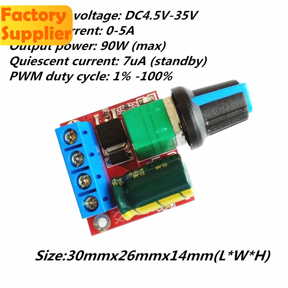 Bảng Mạch Điều Khiển Tốc Độ Động Cơ Dc 4.5v-35v 5a 20khz