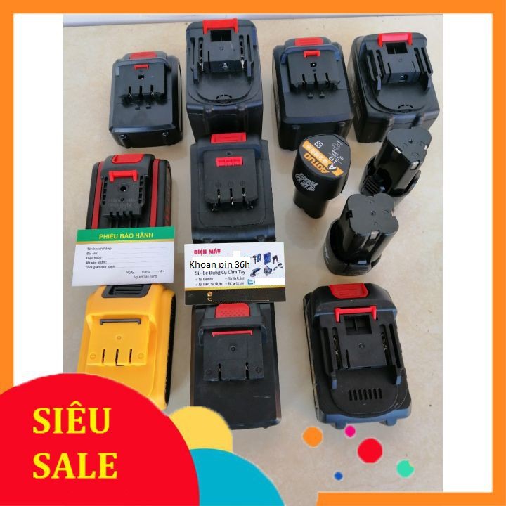 Pin 12v 21v 36v 48v và các loại pin china
