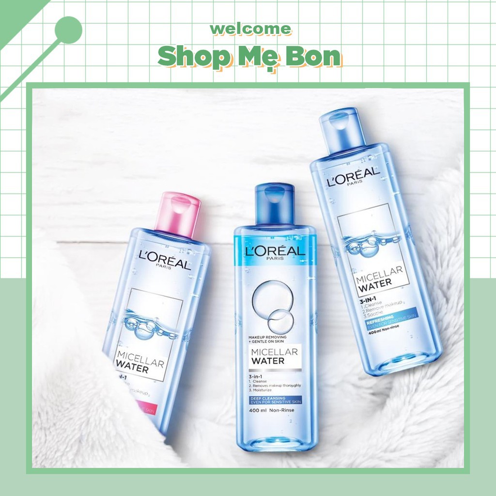 Nước tẩy trang Loreal - L'Oreal Paris 3-in-1 Micellar Water