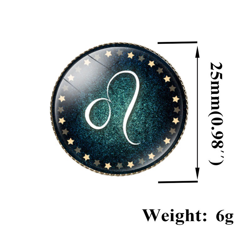 Huy Hiệu 12 Cung Hoàng Đạo Cài Áo Sáng Tạo