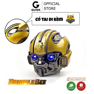 Loa Bluetooth Siêu Bass Gutek Bumblebee Transformer Mắt Có Đèn Led Xanh, Nghe Nhạc Sống Động, Hàng Chính Hãng
