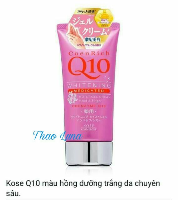 Kem dưỡng da tay Q10 màu hồng - hàng nội địa Nhật