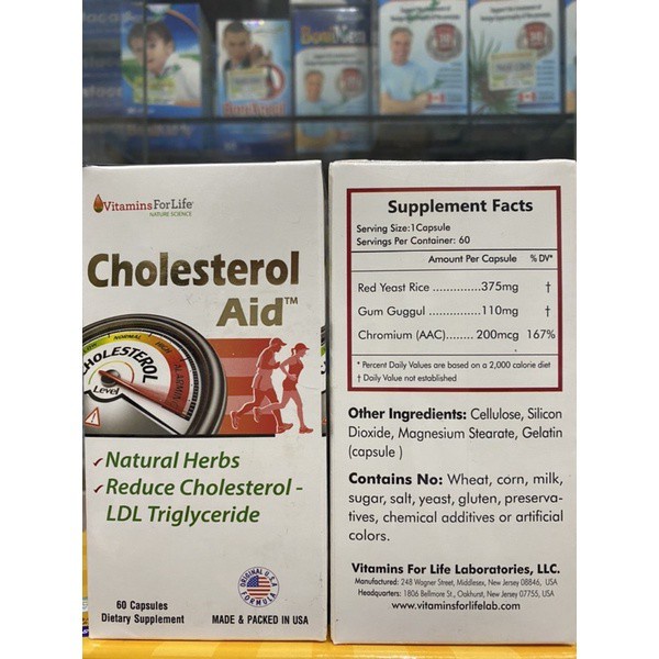 Cholesterol Aid Viên uống giảm mỡ máu nhập khẩu Mỹ hộp 60 viên