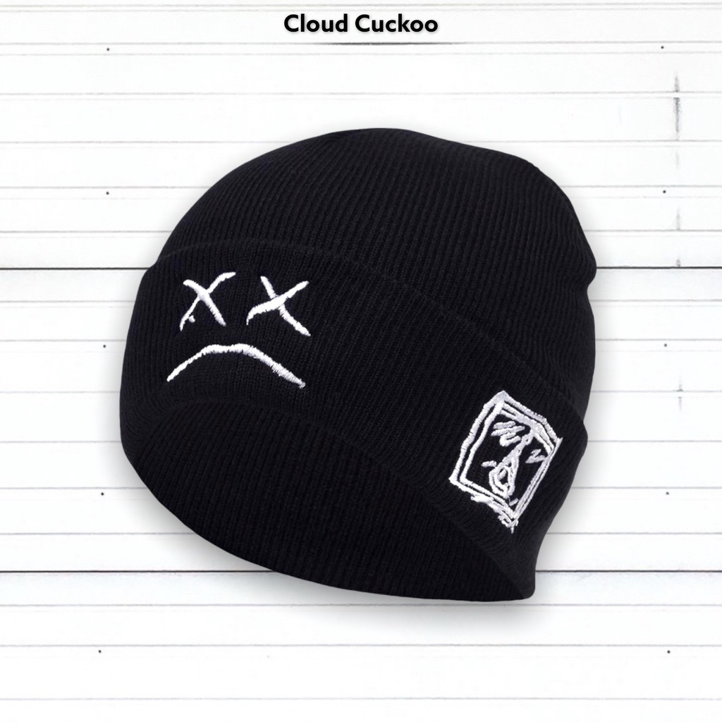 Mũ Len Unisex Thêu Họa Tiết Mặt Mếu XX - Mã Số: ML0511