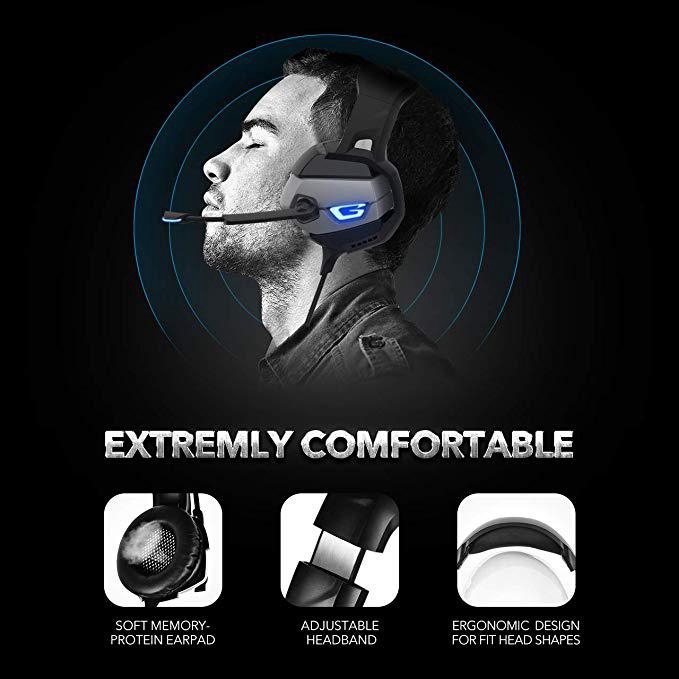 ONIKUMA K5 Stereo Gaming Headset Surround Sound Mic Headphones Computer Headset