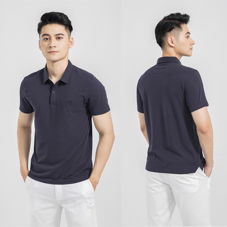 Áo thun polo nam Aristino APS036S1 phông ngắn tay cổ bẻ dáng regular fit suông vừa ba màu lựa chọn vải cotton cao cấp