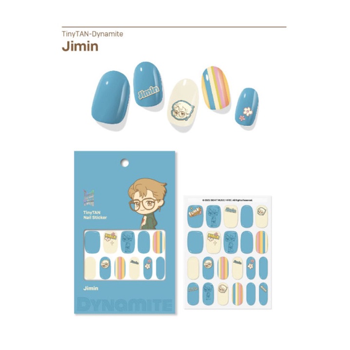 Miếng Dán Móng TinyTAN Hình BTS Dynamite