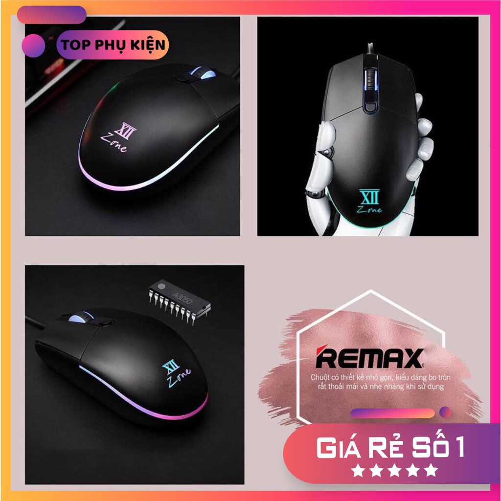 Chuột chơi game có dây Remax V3500 -Hàng phân phối chính hãng Giá rẻ nhất shopee 2020