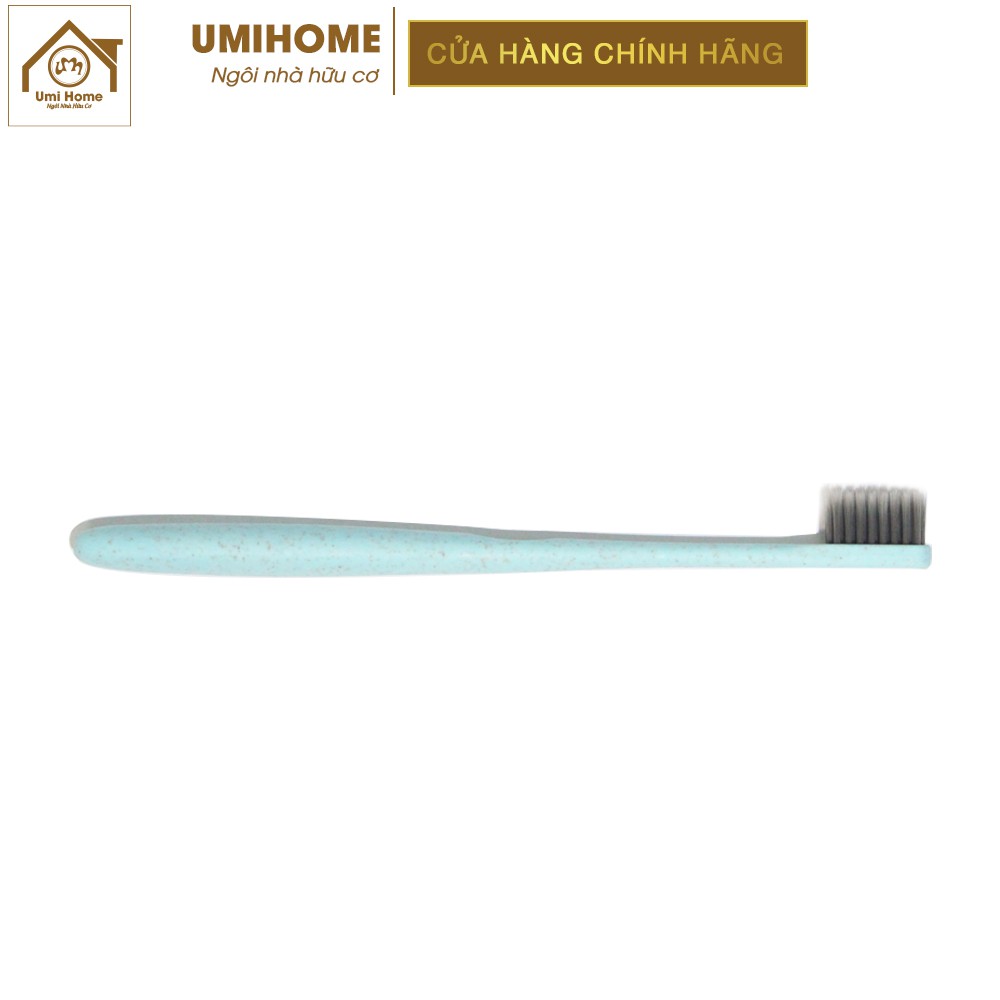 Bàn chải đánh răng lúa mạch UMIHOME lông mền mịn dài 18cm