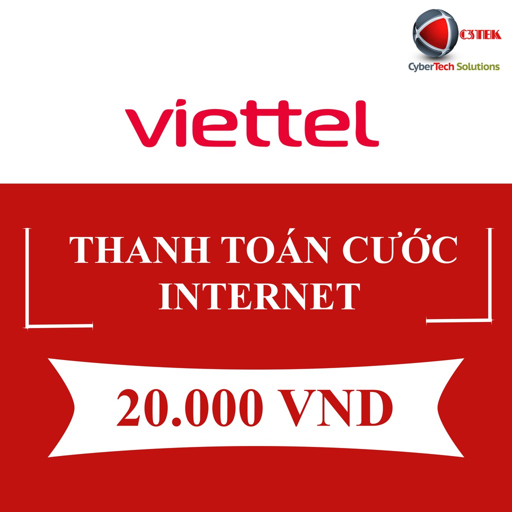 [INTERNET] Thẻ Nạp Viettel 20K - Shop C3TEK