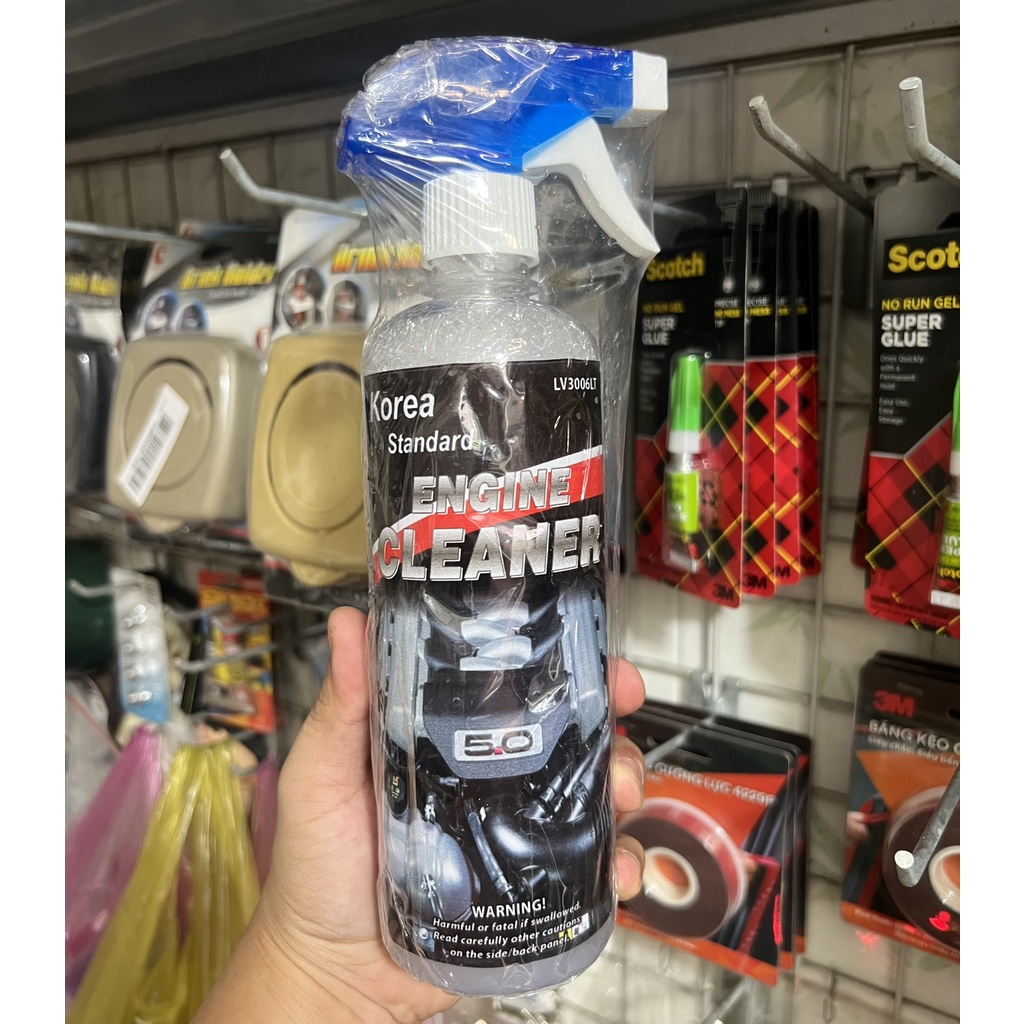 Dung Dịch vệ sinh động cơ ô tô Korea Engine cleaner 500ml